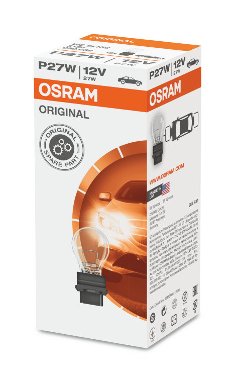 OSRAM Glühlampe, Bremsleuchte P27W Original (1 Stk. ) 3156
