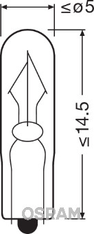 OSRAM Glühlampe, Leseleuchte 2341