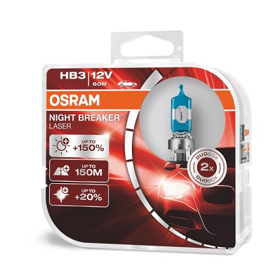 OSRAM Glühlampe, Hauptscheinwerfer HB3 Night Breaker Laser next Generation (2 Stk.) 9005nlhcb
