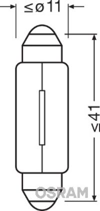 OSRAM Gl�hlampe, Handschuhfachleuchte "ORIGINAL", Art.-Nr. 6411
