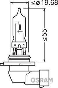OSRAM Glhlampe, Fernscheinwerfer "ORIGINAL", Art.-Nr. 9005