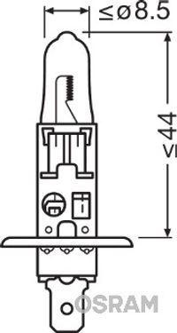 OSRAM Glühlampe, Abbiegescheinwerfer "ULTRA LIFE", Art.-Nr. 64150ULT