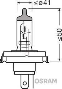 OSRAM Glhlampe, Fernscheinwerfer "ORIGINAL", Art.-Nr. 64183