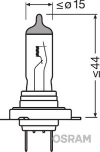 OSRAM Glühlampe, Abbiegescheinwerfer "ULTRA LIFE", Art.-Nr. 64210ULT