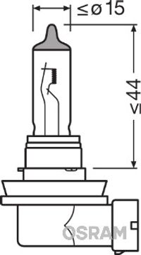 OSRAM Glhlampe, Abbiegescheinwerfer "ULTRA LIFE", Art.-Nr. 64211ULT