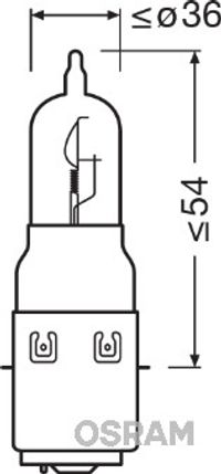 OSRAM Glhlampe, Fernscheinwerfer "ORIGINAL MOTORCYCLE", Art.-Nr. 64327-01B