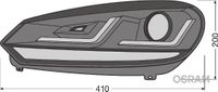 OSRAM Hauptscheinwerfersatz "LEDriving� XENARC� headlight for VW Golf VI", Art.-Nr. LEDHL102-BK