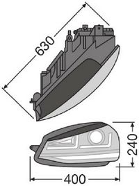 OSRAM Hauptscheinwerfersatz "LEDriving headlights for VW Golf VII", Art.-Nr. LEDHL103-BK