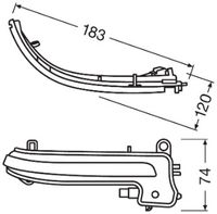 OSRAM Blinkleuchtensatz "LEDriving Dynamic Mirror Indicator for BMW 1-series", Art.-Nr. LEDDMI F20 BK S