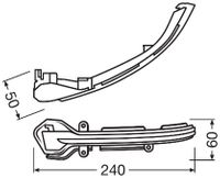 OSRAM Blinkleuchtensatz "LEDriving� Dynamic Mirror Indicator for Seat", Art.-Nr. LEDDMI 5F0 WT S
