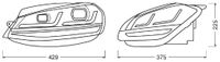 OSRAM Hauptscheinwerfersatz "LEDriving headlights for VW Golf VII Facelift", Art.-Nr. LEDHL109-BK LHD