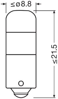 OSRAM Gl�hlampe, Handschuhfachleuchte "LEDriving� SL", Art.-Nr. 3893DWP-02B
