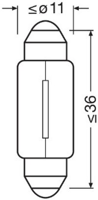 OSRAM Glhlampe, Handschuhfachleuchte "ORIGINAL", Art.-Nr. 6418