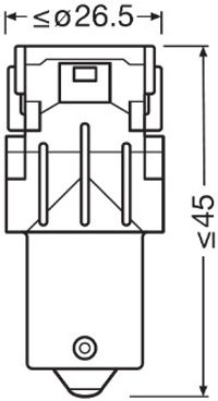 OSRAM Gl�hlampe, Tagfahr-/Positionsleuchte "LEDriving� SL", Art.-Nr. 7506DYP-02B