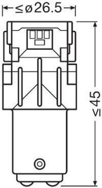 OSRAM Gl�hlampe, Tagfahr-/Positionsleuchte "LEDriving� SL", Art.-Nr. 7528DRP-02B