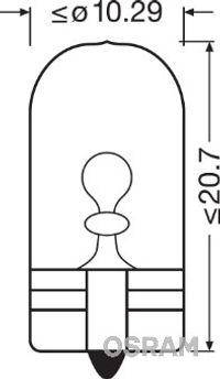 OSRAM Glhlampe, Innenraumleuchte "ORIGINAL", Art.-Nr. 2886X