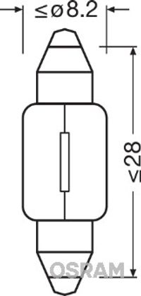 OSRAM Gl�hlampe, Handschuhfachleuchte "ORIGINAL", Art.-Nr. 6428