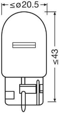 OSRAM Gl�hlampe, Blinkleuchte "ORIGINAL", Art.-Nr. 7505-2BL