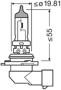 OSRAM Glhlampe, Abbiegescheinwerfer "ORIGINAL", Art.-Nr. 9006