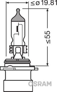 OSRAM Glhlampe, Abbiegescheinwerfer "ORIGINAL", Art.-Nr. 9006XS