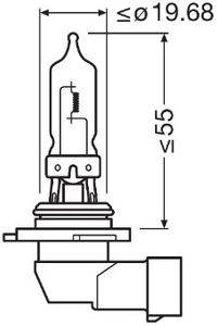 OSRAM Gl�hlampe, Fernscheinwerfer "NIGHT BREAKER� LASER", Art.-Nr. 9005NL-2HB