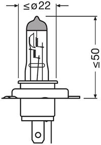 OSRAM Glhlampe, Fernscheinwerfer "ORIGINAL", Art.-Nr. 64181L