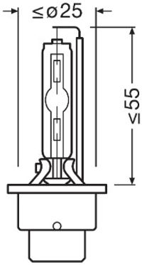 OSRAM Glhlampe, Fernscheinwerfer "XENARC ORIGINAL", Art.-Nr. 66240-1SCB