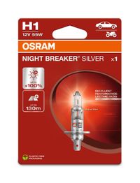OSRAM Gl�hlampe, Abbiegescheinwerfer "NIGHT BREAKER� SILVER", Art.-Nr. 64150NBS-1BL