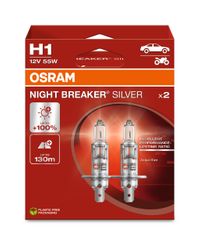 OSRAM Gl�hlampe, Abbiegescheinwerfer "NIGHT BREAKER� SILVER", Art.-Nr. 64150NBS-2HB