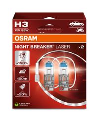 OSRAM Gl�hlampe, Abbiegescheinwerfer "NIGHT BREAKER� LASER", Art.-Nr. 64151NL-2HB