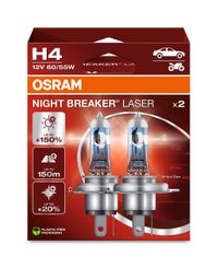 OSRAM Gl�hlampe, Fernscheinwerfer "NIGHT BREAKER� LASER", Art.-Nr. 64193NL-2HB