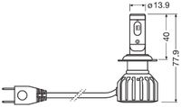 OSRAM Glhlampe, Fernscheinwerfer "NIGHT BREAKER LED GEN 2 H7 Motorcycle", Art.-Nr. 64210DWNBG2-1HFB