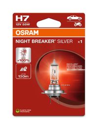 OSRAM Glhlampe, Abbiegescheinwerfer "NIGHT BREAKER SILVER", Art.-Nr. 64210NBS-1BL