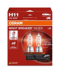 OSRAM Gl�hlampe, Abbiegescheinwerfer "NIGHT BREAKER� SILVER", Art.-Nr. 64211NBS-2HB