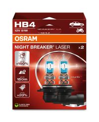 OSRAM Gl�hlampe, Abbiegescheinwerfer "NIGHT BREAKER� LASER", Art.-Nr. 9006NL-2HB