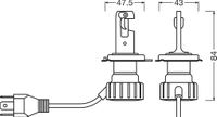 OSRAM Glhlampe, Fernscheinwerfer, Art.-Nr. 64193DWNBSM-1HB