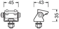 OSRAM Halter, Zusatzscheinwerfer "LEDriving� Mounting Kit PX", Art.-Nr. LEDPWLACC101