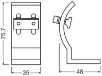 OSRAM Halter, Zusatzscheinwerfer "LEDriving� Mounting Kit FX GEN 2", Art.-Nr. LEDDLFXACC101
