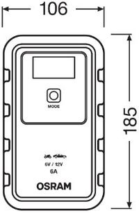 OSRAM Batterieladegerät "BATTERYcharge 906", Art.-Nr. OEBCS906