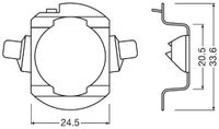 OSRAM Lampenfassung, Hauptscheinwerfer "LEDriving ADAPTER", Art.-Nr. 64210DA06