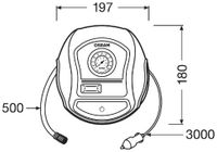 OSRAM Druckluftreifenprüfer/-füller "TYREinflate 200", Art.-Nr. OTI200