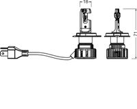 OSRAM Glühlampe, Fernscheinwerfer "NIGHT BREAKER LED START H4", Art.-Nr. 64193DWNBST-2HB