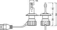 OSRAM Gl�hlampe, Fernscheinwerfer "H4 LED Vintage Night Breaker ", Art.-Nr. 64193DWNBVNT-2MB