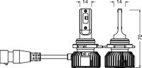 OSRAM Glühlampe, Fernscheinwerfer, Art.-Nr. 9012DWNBSM-2HB