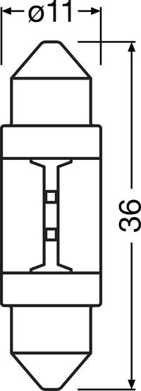 OSRAM Glühlampe, Handschuhfachleuchte, Art.-Nr. 6418DWNB-ECE-2HB