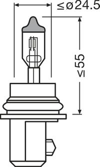 OSRAM Glühlampe, Abbiegescheinwerfer "ORIGINAL", Art.-Nr. 9007