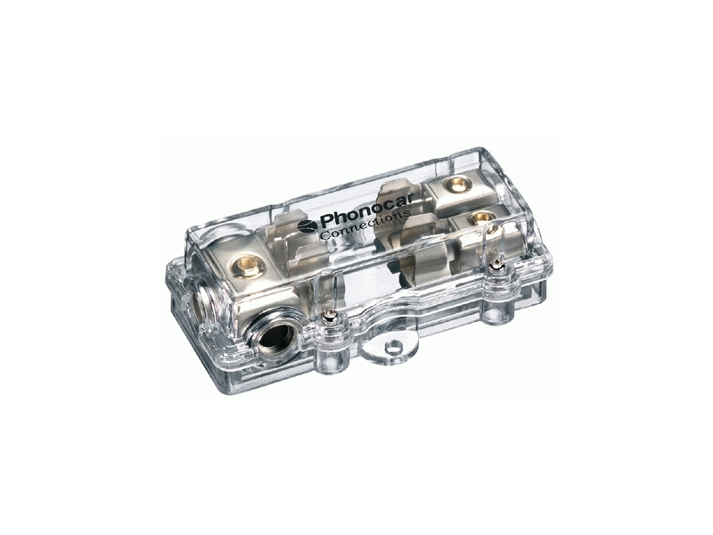 PHONOCAR Sicherungshalter 2OUT 10x38mm Nickel 04487