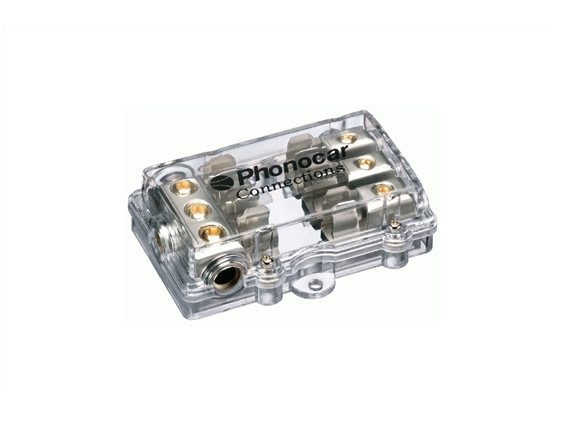 PHONOCAR Sicherungshalter 3OUT 10x38mm Nickel 04488