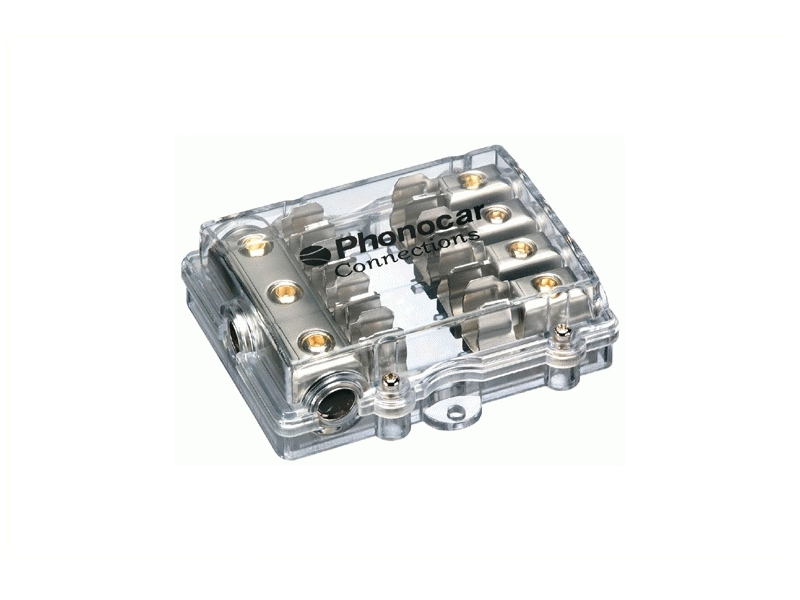 PHONOCAR Sicherungshalter 4OUT 10x38mm Nickel 04489