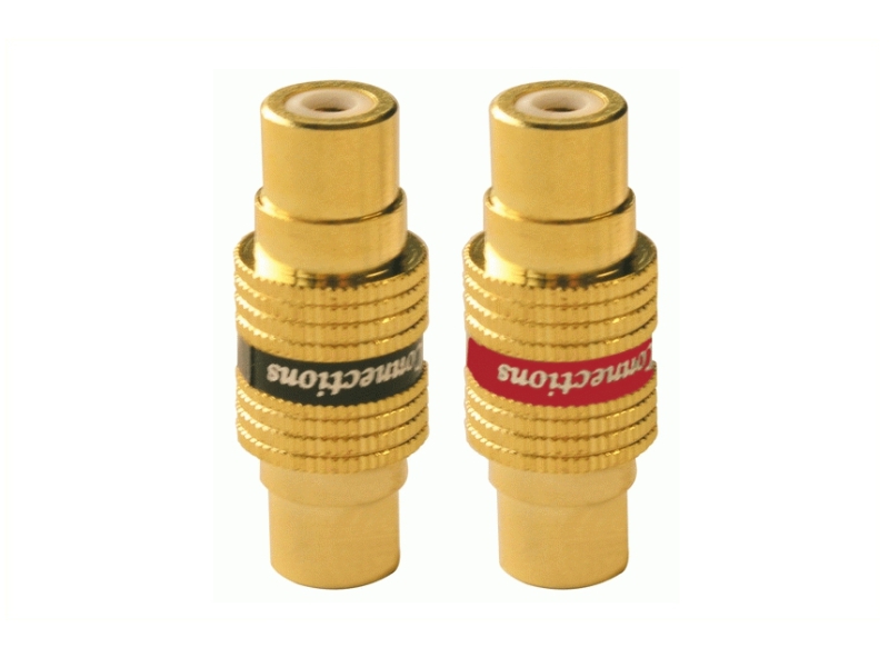 PHONOCAR Adapter/Kupplung, Cinch Kupplung doppelt Gold 046702